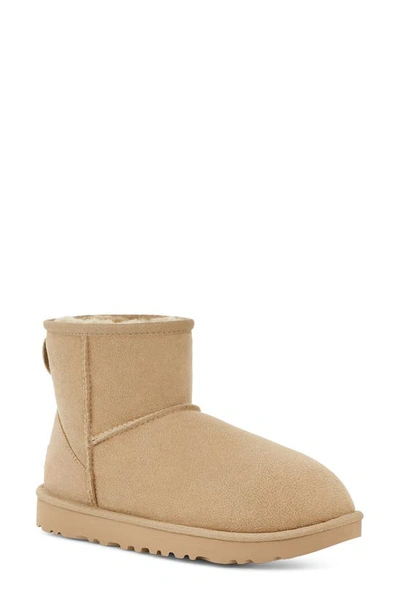 Ugg Women's Classic Mini Ii Boot In Mustard Seed In Beige