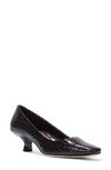 DONALD PLINER CROC EMBOSSED PUMP