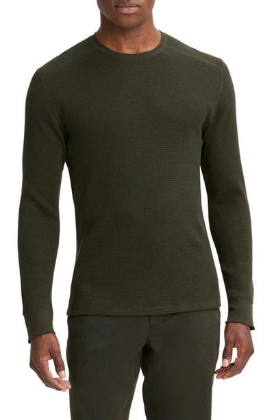 Vince Thermal Top In Moss Green