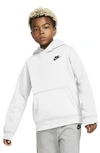 Nike Sportswear Club Big Kids' Pullover Hoodie In White