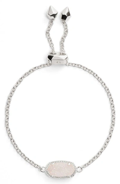 Kendra Scott Elaina Bracelet In Iridescent Drusy/ Silver