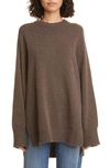 Loulou Studio + Net Sustain Safi Oversized Wool And Cashmere-blend Sweater In Brown Melange