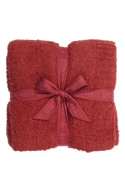 Barefoot Dreams Cozy Chic Throw In Cranberry