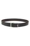 Ferragamo Reversible Leather Belt In Nero