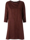 ANDREA BOGOSIAN ANDREA BOGOSIAN SHIFT DRESS - BROWN,00233011812724