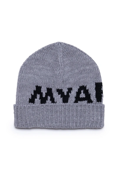 Myar Kids' Beanie Hat With  Logo In Grey