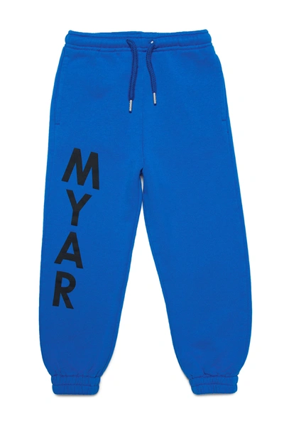 Myar Kids' Logo-print Detail Track Pants In Blue