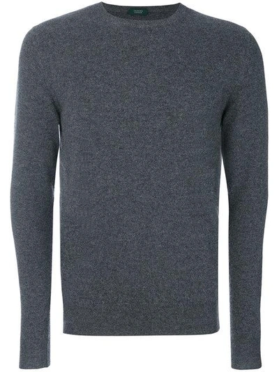 Zanone Plain Sweatshirt - Grey