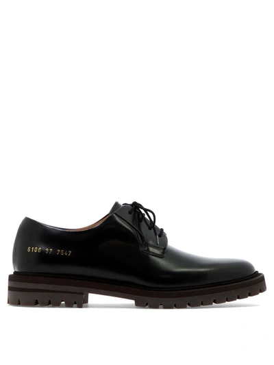 Common Projects Plain Toe Derby In Black