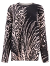 Etro Roundneck Oversize Lavinia Sweater In Black