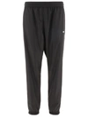 Msgm Logo Print Track Pants In Black