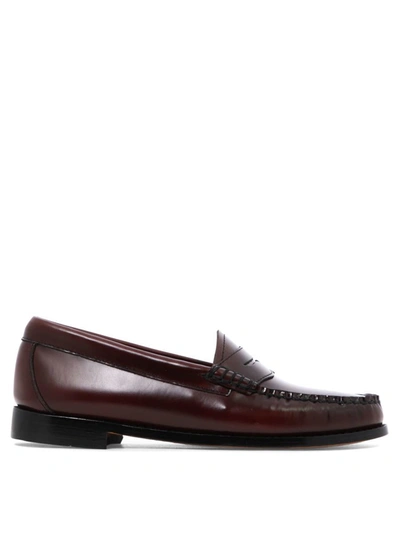 Gh Bass G.h. Bass "weejuns Penny" Loafers In Bordeaux