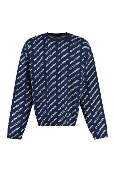 BALENCIAGA BALENCIAGA LONG SLEEVE CREW-NECK SWEATER