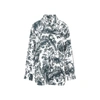 Bottega Veneta Multicolor Printed Silk Shirt In Grey