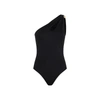 Bottega Veneta Cutout One-shoulder One-piece Swimsuit In Black