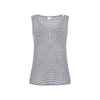 Bottega Veneta Women Embroidered Viscose Tank Top In Blue