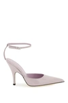 By Far Eliza 75mm Pointed-toe Pumps In Purple