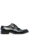 Dsquared2 Men's Polished-finish Lace-up Shoes In Black