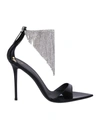 Giuseppe Zanotti Intriigo Crysta Sandals In Black In Black