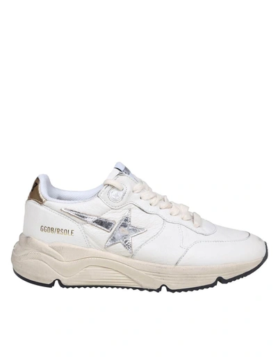 Golden Goose Leather Sneakers In White