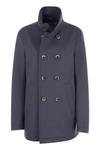 HERNO HERNO WOOL AND CASHMERE DOUBLE-BREASTED COAT