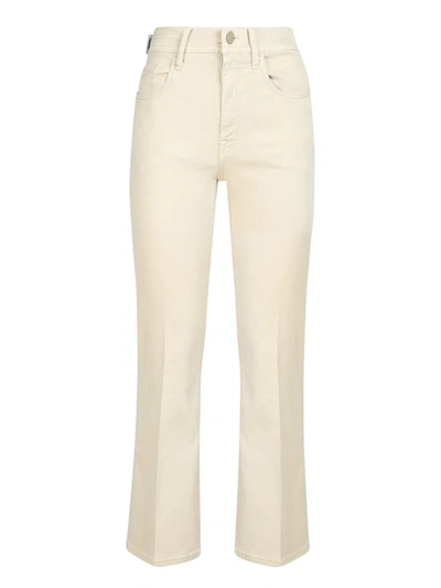 Jacob Cohen Flare Jeans In Beige