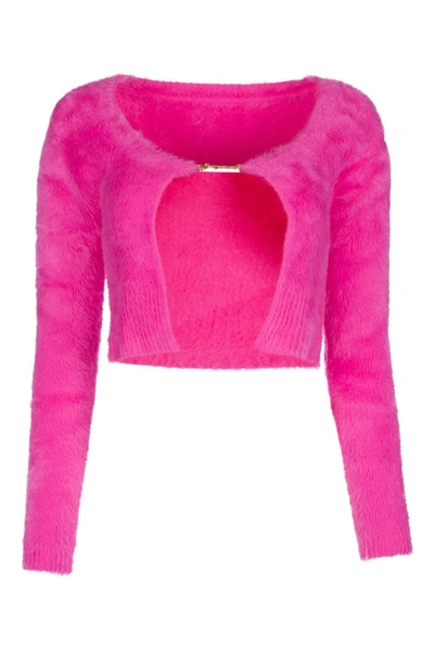 Jacquemus Pink Le Papier 'la Maille Neve Manches Longues' Cardigan