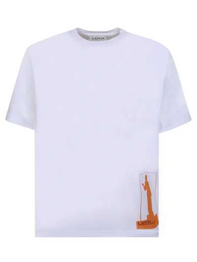 Lanvin Print T-shirt In White