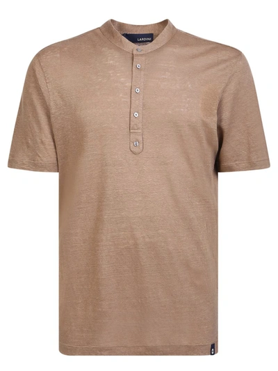 Lardini Polo Shirt In Brown