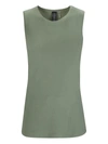 Norma Kamali Sleeveless Green Top In Green