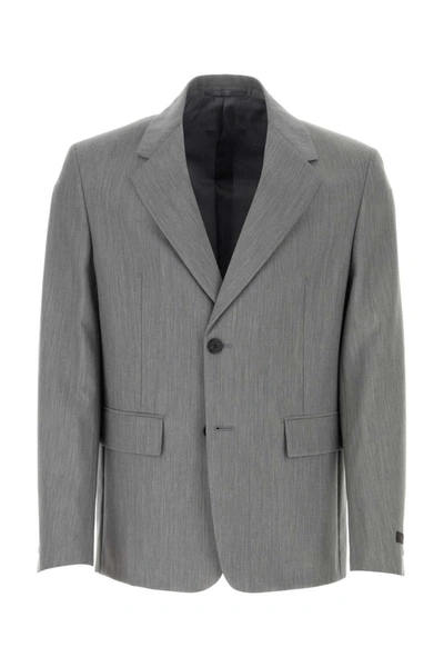 Prada Jackets And Vests In Grey