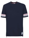 Thom Browne Short Sleeve Tee Tshirt In Blue