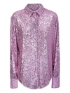 Tom Ford Sequin-embellished Long-sleeve Shirt In Purple