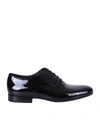 Valentino Round Toe Oxford Lace-up Shoes In Black
