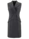 Givenchy Double-breasted Tuxedo Minidress In Grey