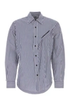 Y/project Y Project Embroidered Poplin Oversize Shirt In Stripped