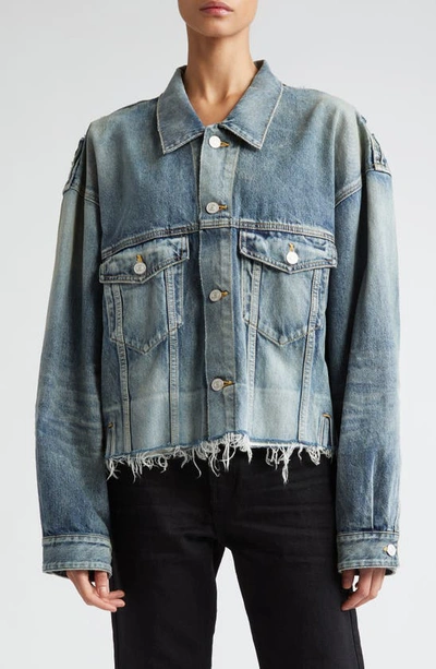 BALENCIAGA DECONSTRUCTED DENIM JACKET