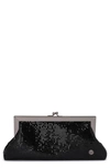 OLGA BERG ZARA MESH FRAME CLUTCH