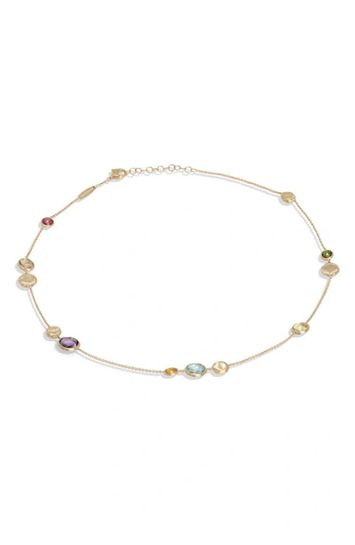 Marco Bicego Women's Jaipur Color 18k Yellow Gold & Multi-gemstone Station Necklace In Multi/gold