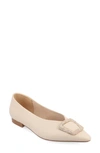 Journee Collection Elown Tru Comfort Flat In Beige