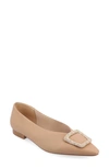 Journee Collection Elown Tru Comfort Flat In Tan