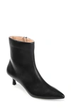 Journee Collection Women's Arely Kitten Heel Pointed Toe Dress Booties In Black