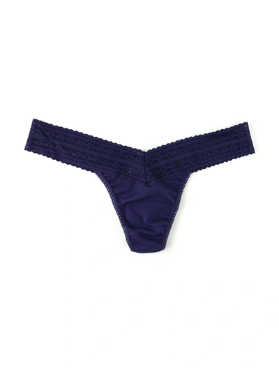 Hanky Panky Dreamease™ Low Rise Thong Indigo In Blue