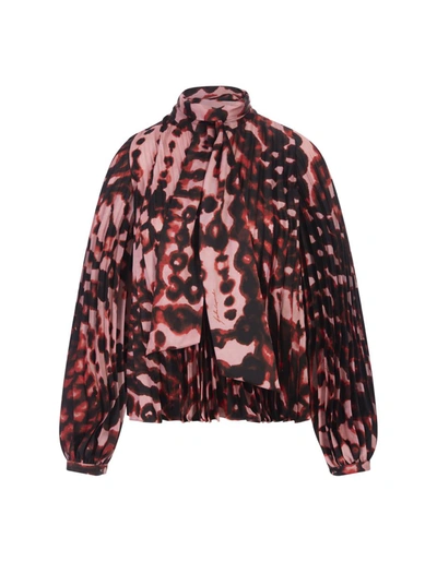 Gianluca Capannolo Pink Printed Pleated Blouse