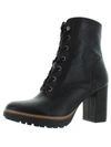 Naturalizer Callie Womens Leather Ankle Boots In Black