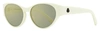 MONCLER WOMEN'S BELLEJOUR SUNGLASSES ML0227 21C CREAM 57MM