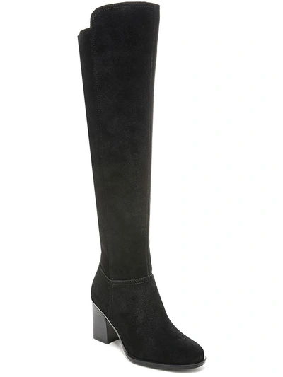 Naturalizer Fae Womens Zipper Block Heel Knee-high Boots In Black