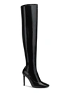 Inc Keenah Womens Patent Square Toe Thigh-high Boots In Black