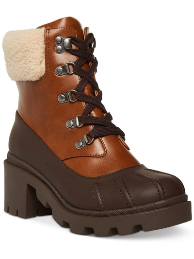 MADDEN GIRL BUBBLES WOMENS SIDE ZIP PLATFORM ANKLE BOOTS