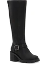 LUCKY BRAND SCOTY WOMENS LEATHER PULL ON KNEE-HIGH BOOTS